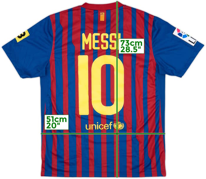 2011-12 Barcelona Home Shirt Messi #10 - 8/10 - (M)