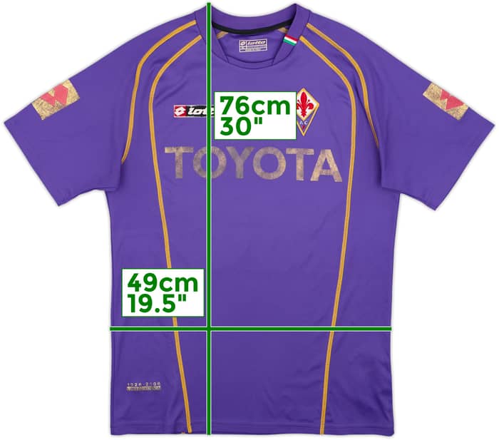 Camiseta de local de aniversario de la Fiorentina 2006-07 #80 - 4/10 - (XL)
