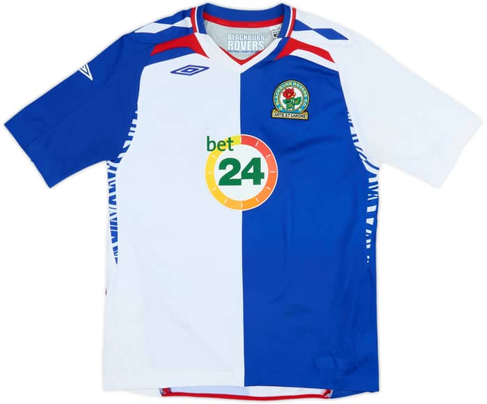 Camiseta de local del Blackburn 2007-08 Bentley #11 - 4/10 - (13-14 Años)