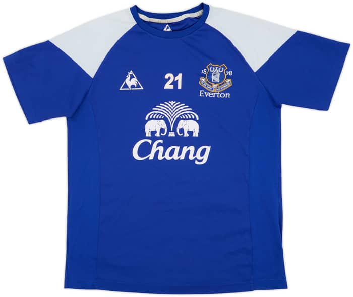 2009-10 Everton Le Coq Sportif Player Issue Training Shirt #21 - 5/10 - (M)