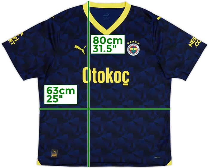 2023-24 Fenerbahce Third Shirt - 8/10 - (XXL)