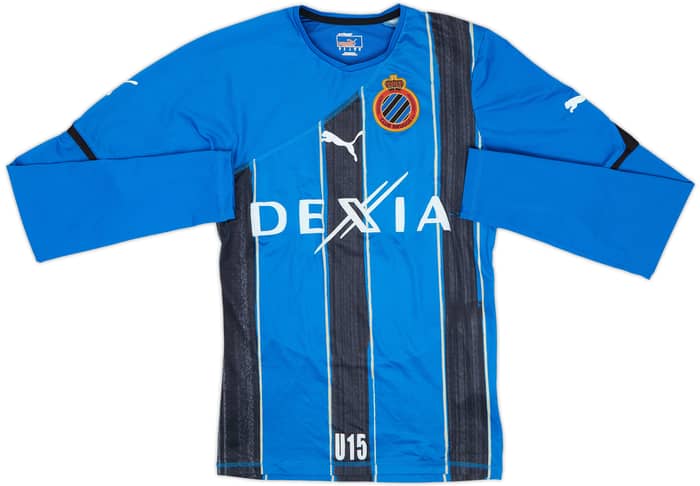 2010-11 Club Brugge Youth Match Issue Home L/S Shirt #17 - 7/10 - (M)