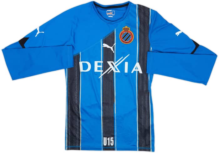 2010-11 Club Brugge Youth Match Issue Home L/S Shirt #18 - 6/10 - (M)