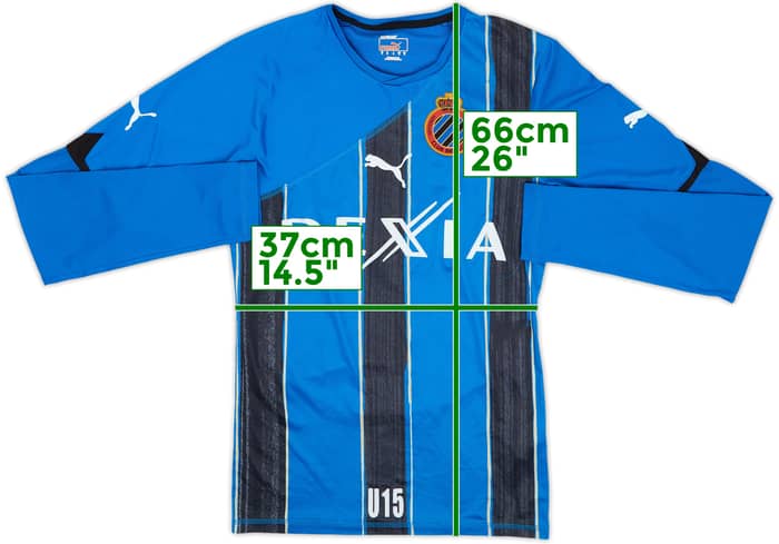 2010-11 Club Brugge Youth Match Issue Home L/S Shirt #18 - 6/10 - (M)