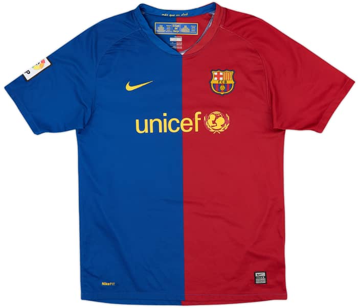 2008-09 Barcelona Home Shirt A.Iniesta #8 - 5/10 - (XL.Boys)