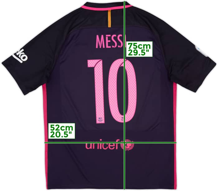 2016-17 Barcelona Away Shirt Messi #10 - 8/10 - (L)