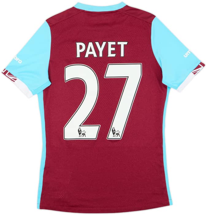 2016-17 West Ham Home Shirt Payet #27 - 8/10 - (XL.Boys)