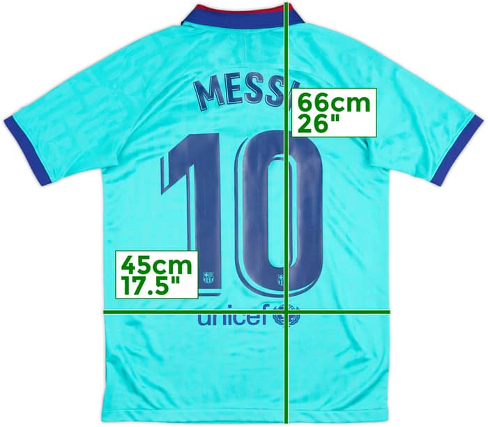 2019-20 Barcelona Third CL Shirt Messi #10 - 8/10 - (14-15 Years)