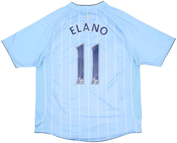 2007-08 Manchester City Home Shirt Elano #11 - 6/10 - (L)