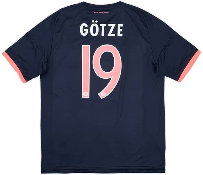 2015-16 Bayern Munich Third Shirt Gotze #19 - 8/10 - (L)
