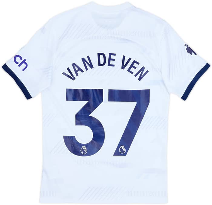 2023-24 Tottenham Home Shirt van de Ven #37 - 8/10 - (S)