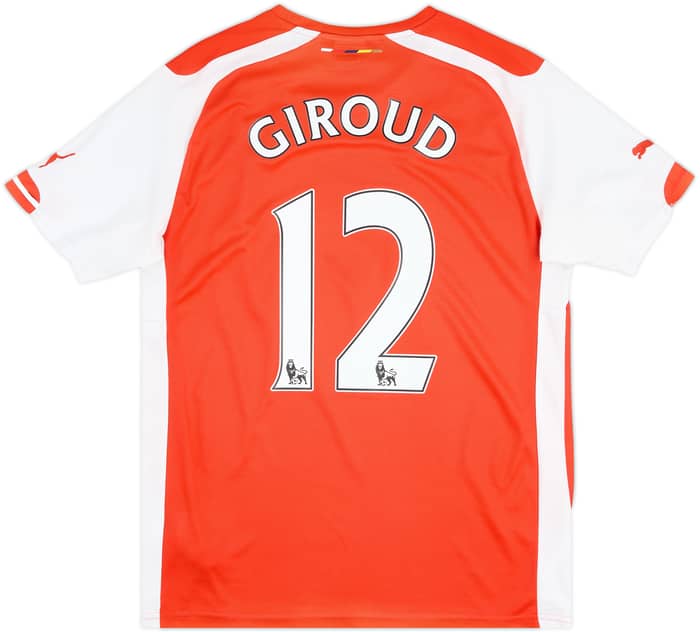 2014-15 Arsenal Home Shirt Giroud #12 - 6/10 - (M)