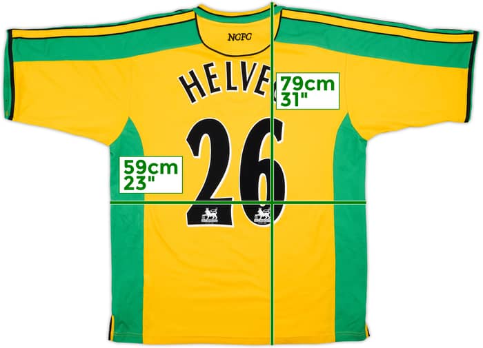 2003-05 Norwich Home Shirt Helveg #26 - 8/10 - (L)