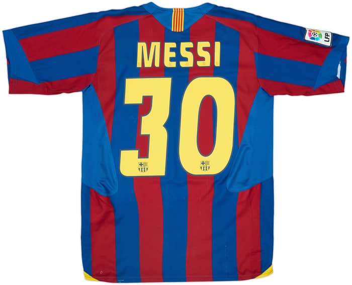 2005-06 Barcelona Home Shirt Messi #30 - 7/10 - (15-16 Years)