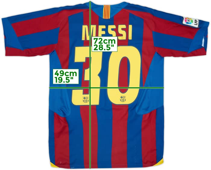 2005-06 Barcelona Home Shirt Messi #30 - 7/10 - (15-16 Years)