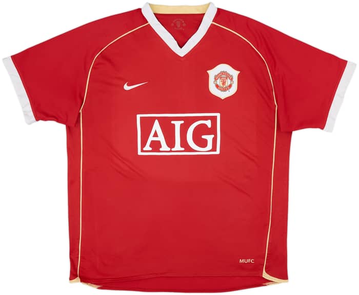 2006-07 Manchester United Home Shirt - 5/10 - (XL)