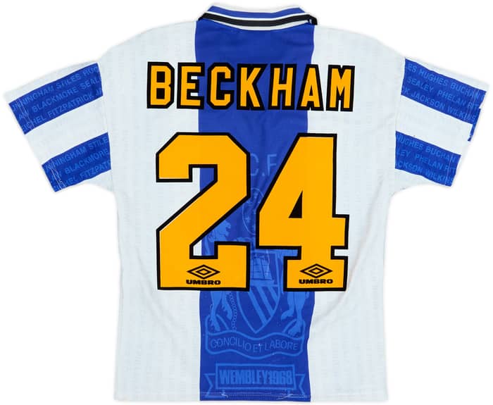 1994-96 Manchester United Third Shirt Beckham #24 - 6/10 - (Y)