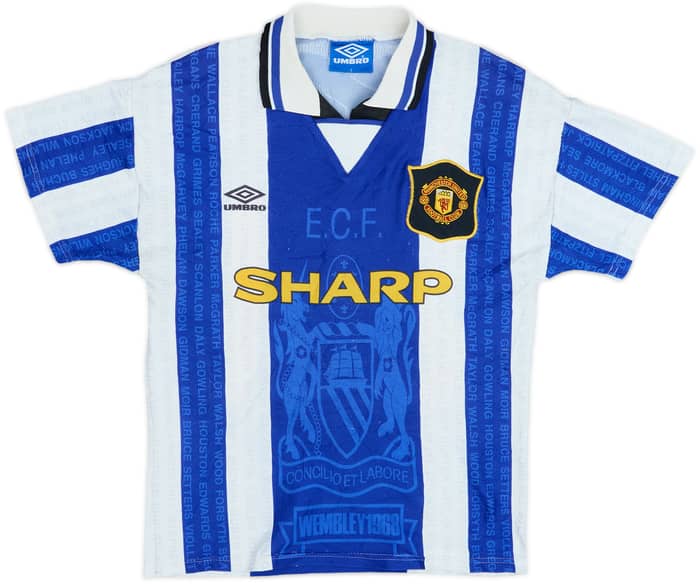 1994-96 Manchester United Third Shirt Beckham #24 - 6/10 - (Y)