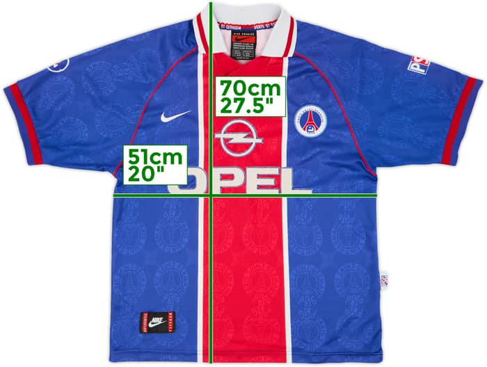 1996-97 Paris Saint-Germain Home Shirt - 8/10 - (M)