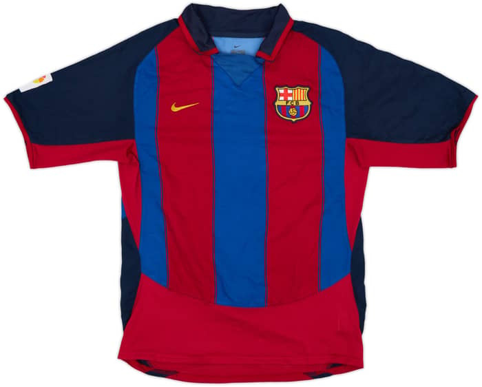 2003-04 Barcelona Home Shirt Xavi #6 - 9/10 - (S)