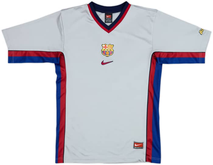 1999-01 Barcelona Basic Away Shirt - 5/10 - (14-15 Years)