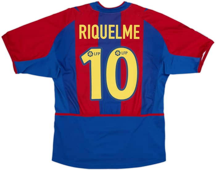 2002-03 Barcelona Home Shirt Riquelme #10 - 9/10 - (M)