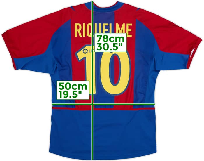 2002-03 Barcelona Home Shirt Riquelme #10 - 9/10 - (M)