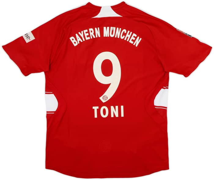 2007-08 Bayern Munich Home Shirt Toni #9 - 6/10 - (L)