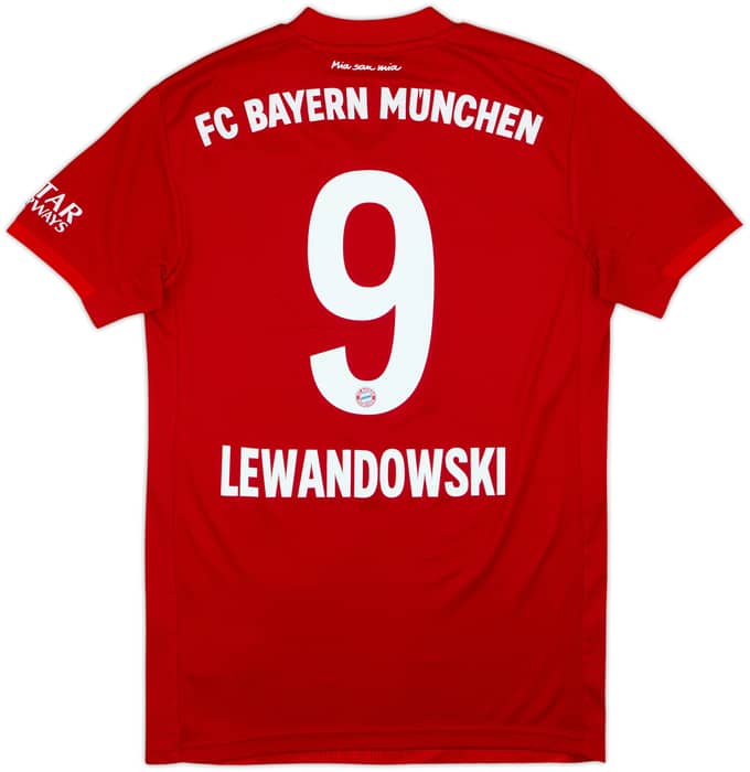 2019-20 Bayern Munich Home Shirt Lewandowski #9 - 6/10 - (S)