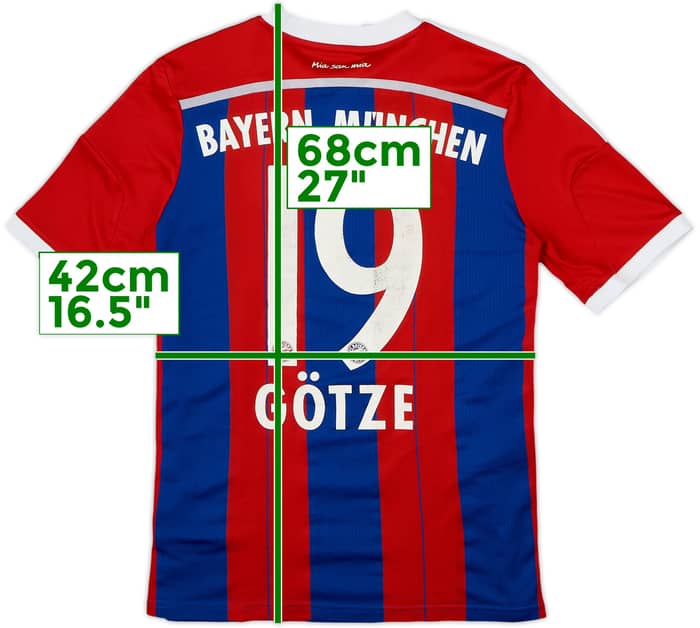 2014-15 Bayern Munich Home Shirt Gotze #19 - 6/10 - (XL.Boys)