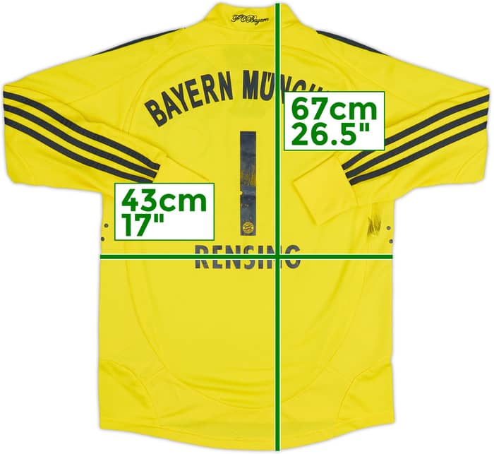2008 Bayern Munich GK Shirt Rensing #1 - 6/10 - (L.Boys)