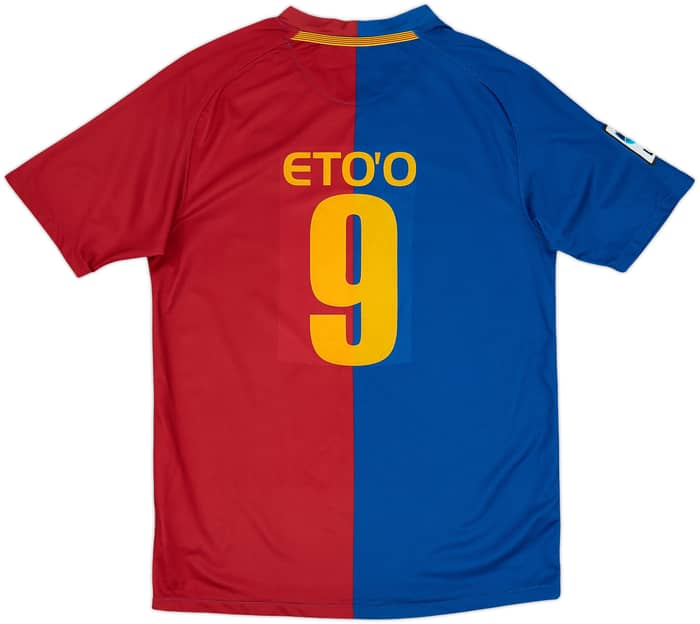 2008-09 Barcelona Home Shirt Eto'o #9 - 7/10 - (15-16 Years)