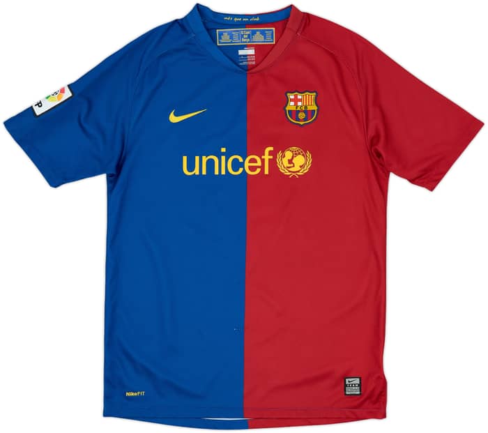 2008-09 Barcelona Home Shirt Eto'o #9 - 7/10 - (15-16 Years)