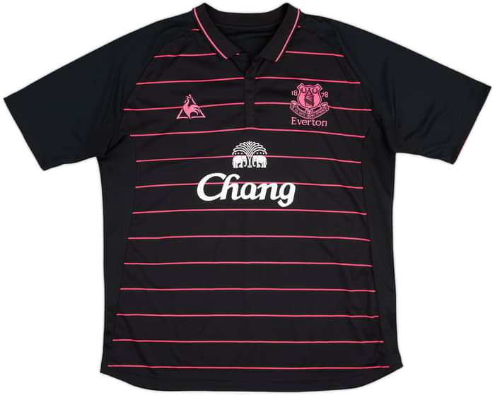 2009-10 Everton Away Shirt Baines #3 - 8/10 - (XXL)