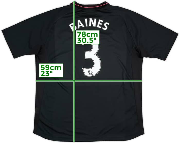 2009-10 Everton Away Shirt Baines #3 - 8/10 - (XXL)