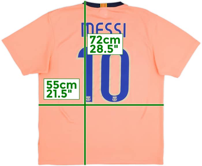 2009-10 Barcelona Basic Away Shirt Messi #10 - 6/10 - (L)