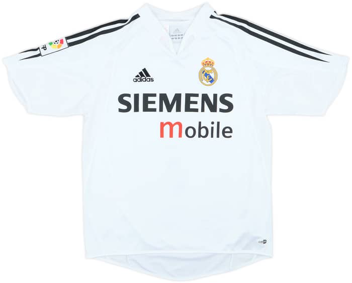 2004-05 Real Madrid Home Shirt Raul #7 - 9/10 - (L.Boys)