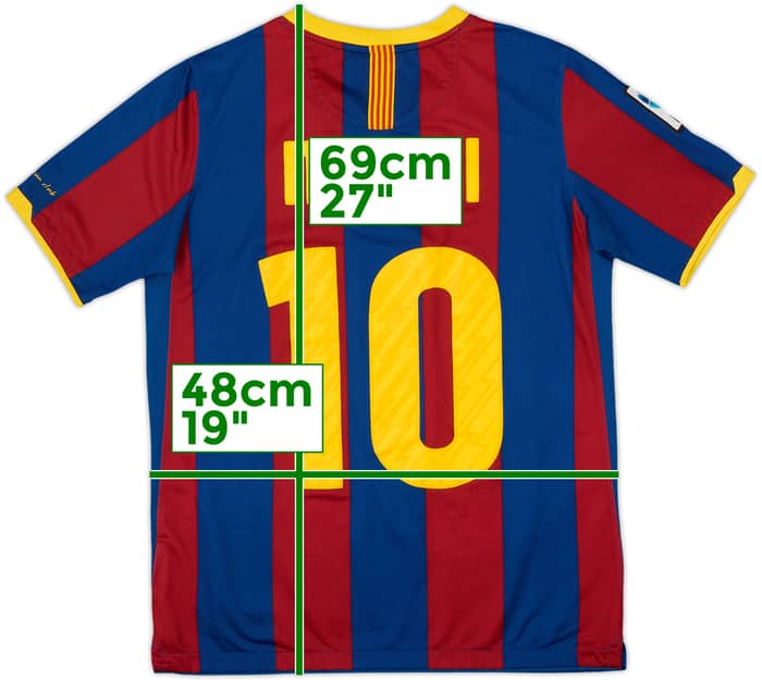 2010-11 Barcelona Home Shirt Messi #10 - 5/10 - (XL.Boys)