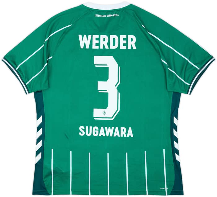 2025-26 Werder Bremen Home Shirt Sugawara #3 - 8/10 - (XXL)