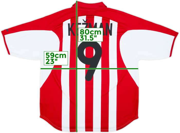Camiseta de local del PSV 2000-02 Kezman #9 - 8/10 - (XL)