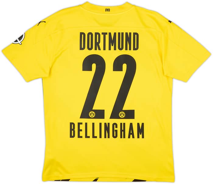 2020-21 Borussia Dortmund Home Shirt Bellingham #22 - 8/10 - (M)