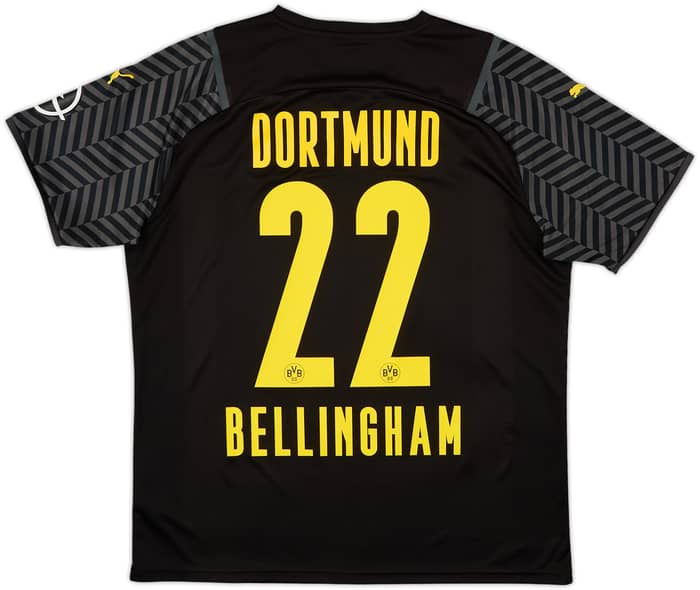 2021-22 Borussia Dortmund Away Shirt Bellingham #22 - 8/10 - (L)