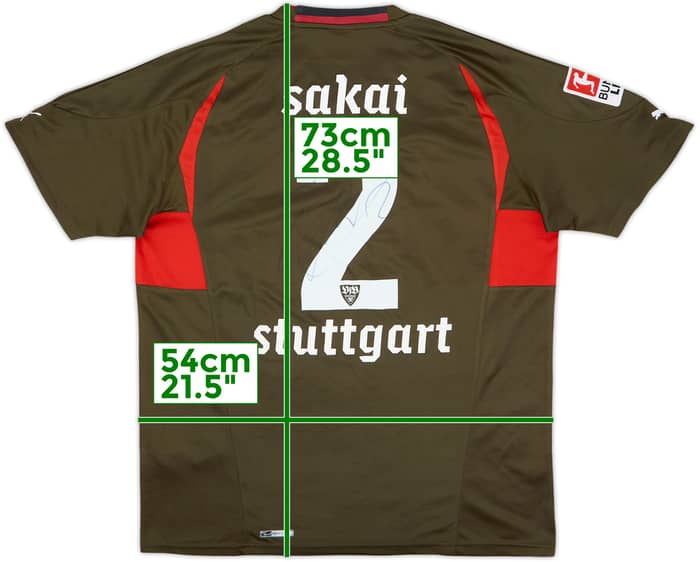 2010-11 Stuttgart Signed Third Shirt Sakai #2 - 8/10 - (L)