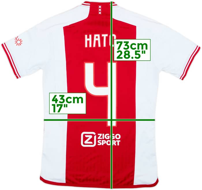 2023-24 Ajax Home Shirt Hato #4 - 9/10 - (S)