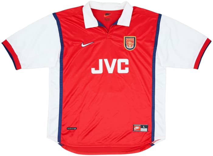 1998-99 Arsenal Home Shirt Bergkamp #10 - 8/10 - (L)