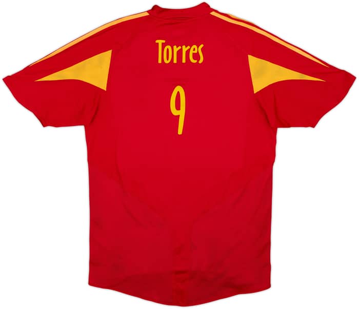 2004-06 Spain Home Shirt Torres #9 - 9/10 - (M)
