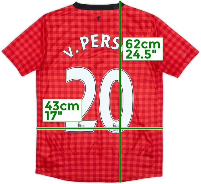 2012-13 Manchester United Home Shirt v.Persie #20 - 7/10 - (11-12 Years)
