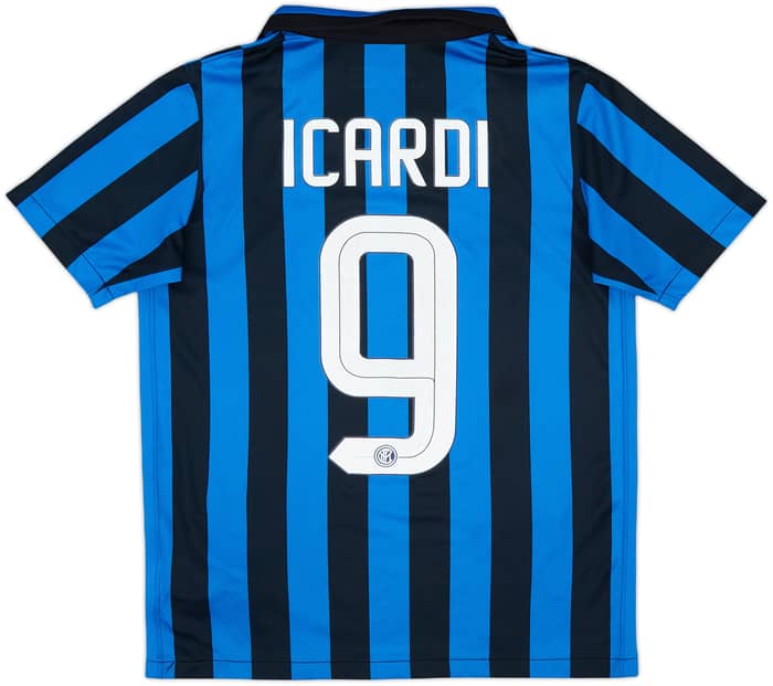 2015-16 Inter Milan Home Shirt Icardi #9 - 6/10 - (L.Boys)