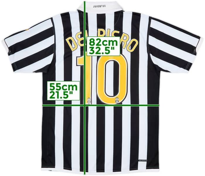 2006-07 Juventus Home Shirt Del Piero #10 - 9/10 - (L)