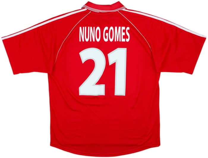 1998-99 Benfica Home Shirt Nuno Gomes #21 - 8/10 - (XL)